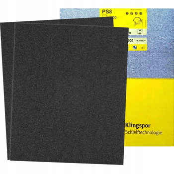 KLINGSPOR PAPIER ŚCIERNY WODOODPORNY ARKUSZ PS 8 A/C P180 1 szt