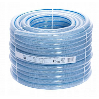 WĄŻ TECHNICZNY ZBROJONY 16MM PCV PRZEWÓD 50m 15BAR