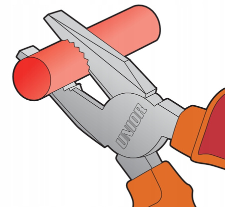 SZCZYPCE KOMBINERKI IZOLOWANE 1000V DLA ELEKTRYKÓW 180 MM UNIOR VDE