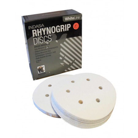 Indasa White Line Dysk na Rzep Biały 6H 150mm P600