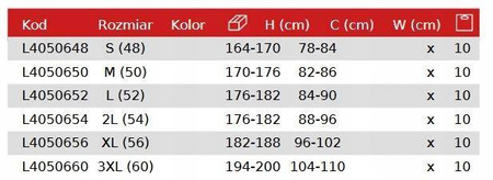 SPODNIE ROBOCZE 3x SZWY 100% BAWEŁNA LAHTI r. L