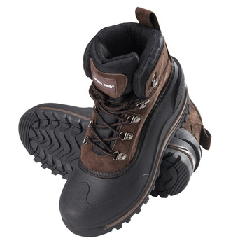 LAHTI PRO ŚNIEGOWCE BUTY ROBOCZE ZIMOWE WYSOKIE BRĄZOWE TPR L30804 R.41