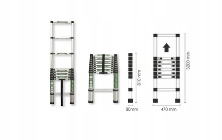 Drabina STALCO 3 m aluminium