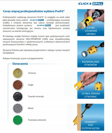 Otwornica Pro-Fit 65 mm