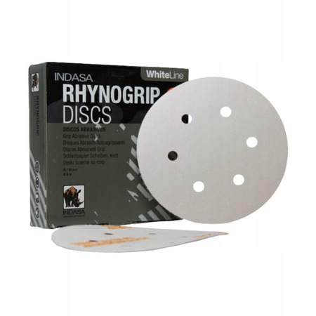 Indasa White Line Dysk na Rzep Biały 6H 150mm P150