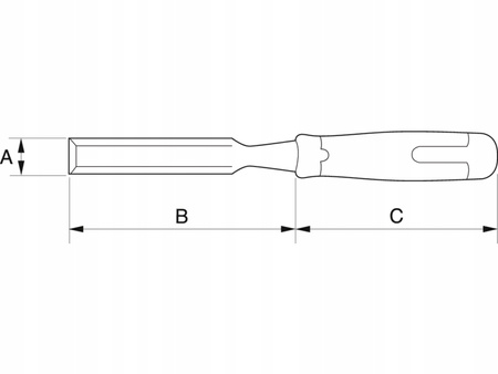 Dłuto stolarskie Bahco do drewna 18 mm