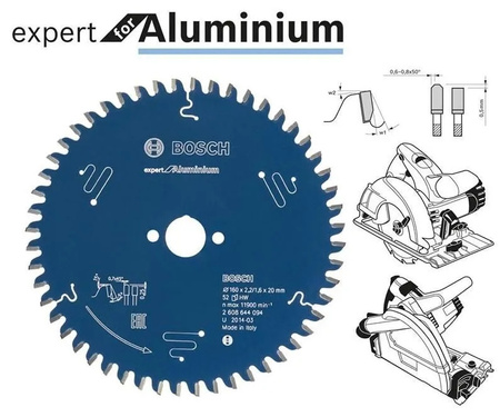 Tarcza tnąca do aluminium Bosch Expert 254x30x2,8 mm niebieska