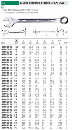 Klucz płasko oczkowy 30 mm Stahlwille