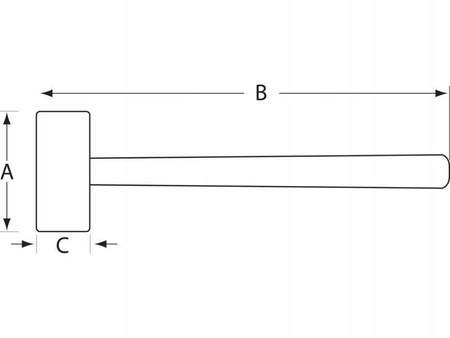 Młotek Bahco bezodrzutowy 790 gramów