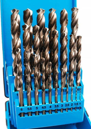 Schmith wiertła metalu kobaltowe 1-13mm 25cz 600°C