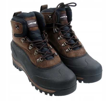 LAHTI PRO ŚNIEGOWCE BUTY ROBOCZE ZIMOWE WYSOKIE BRĄZOWE TPR L30804 R.41