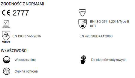 Rękawice Lateksowe Bezpudrowe M 100szt Jednorazowe do  Żywności Horeca TEGERA r. 8