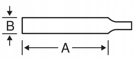 Pilnik trójkątny Wąski zbieżny cienki 5/125mm nacięcie 2 41880520 BAHCO 1szt.