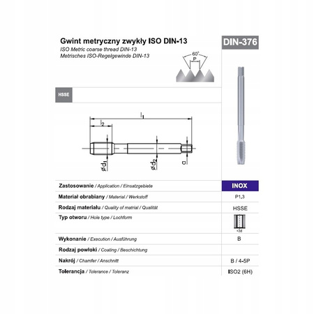 FANAR Gwintownik maszynowy M4 (D2-111801-0040)