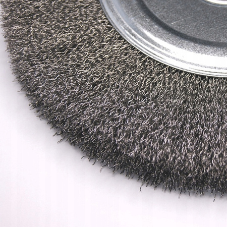 SZCZOTKA DRUCIANA TARCZOWA FI300 Z OTWOREM 32mm Szczotex B300