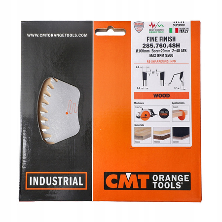 Tarcza do drewna CMT 285.760.48H 160x20mm