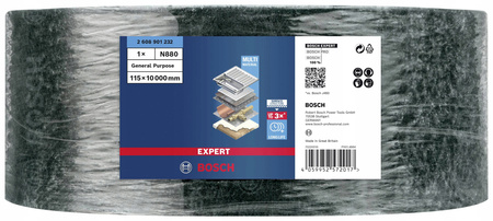 BOSCH Rolka włókninowa ścierna bardzo drobna 115mm