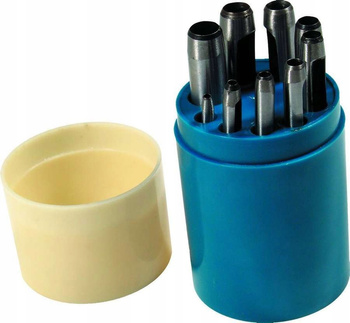 Wycinaki do gumy 2.5 - 10 mm 9 szt. Condor c.80 Zestaw komplet