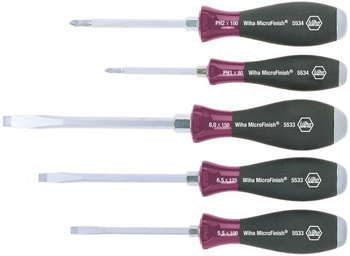 Wkrętaki/ śrubokręty do podbijania płaskie i krzyżowe Wiha 5533HK5