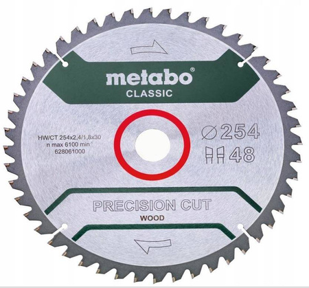 Tarcza tnąca Metabo HW/CT 254x30, 48 WZ 5neg 628061000