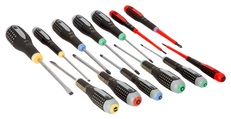 Zestaw Śrubokrętów 13 szt. płaskie, Pozidriv PZ, Phillips PH i Torx BAHCO