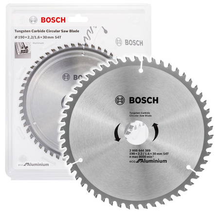 Piła do aluminium 190x30mm 54-ZĘBY ECO BOSCH