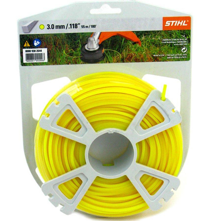 Żyłka Tnąca STIHL 3.0 mm Kwadratowa Żółta Oryginalna do Podkaszarki Kosy