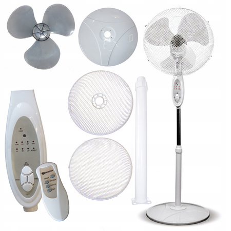 Wentylator kolumnowy Descon DA-1611 biały