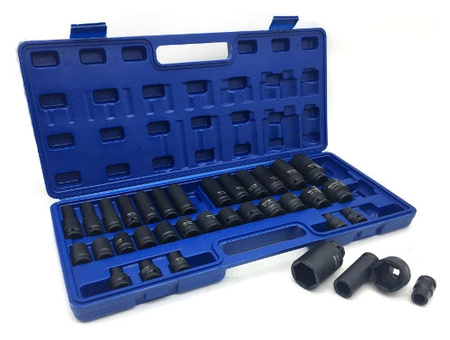 ZESTAW NASADEK NASADKI UDAROWE 1/2 35 SZT 8-32 MM