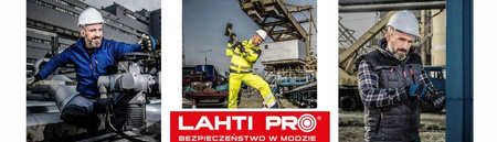 SPODNIE ROBOCZE 3x SZWY 100% BAWEŁNA LAHTI r. L