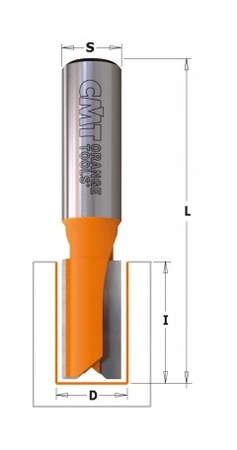 CMT FREZ PROSTY WIERCĄCY PALCOWY KRÓTKI D=10 I=20 S=8 Z2