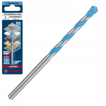 WIERTŁO 5mm 50x85mm DO CEGŁY BETONU GRESU DREWNA MULTICONSTRUCTION BOSCH