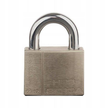 Kłódka Gerda HSS 531Z satynowy nikiel