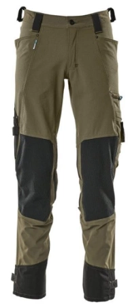Spodnie Zielone Wodoodporne Odblaski r.52 Mascot