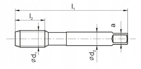 Gwintownik ręczny M12 NGMM/2 DIN-352/2 HSS Fanar
