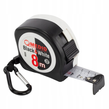 Miarka Taśma Zwijana 8m/28mm Dwustronna Medid