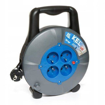 Przedłużacz bębnowy domowy 10m 3x1mm KEL