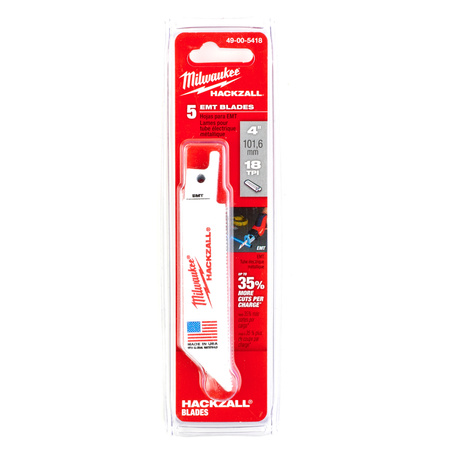 Milwaukee Brzeszczot do piły szablastej M12™ HACKZALL, Bi-metal, Co, 100 mm 18 TPI (5 szt.)