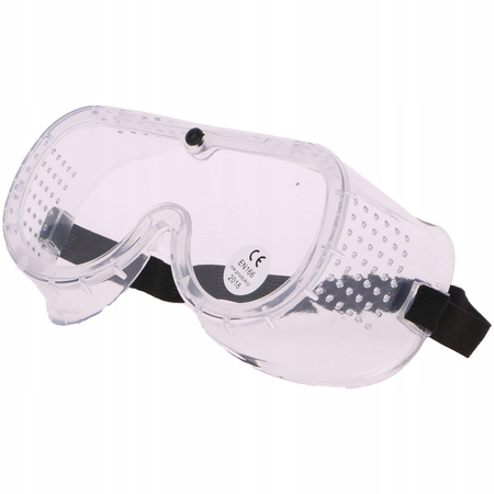 Okulary gogle ohronne z gumką PROTECT2U BHP