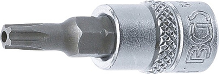 Nasadka 1/4", Torx Plus 5-kątny z otworem TS25 x 38 mm BGS Technic