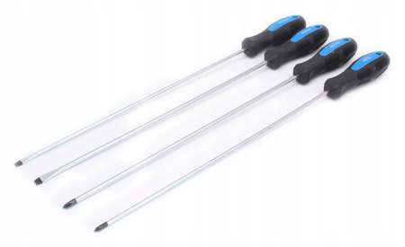 ZESTAW WKRĘTAKÓW WKRĘTAKI 4el 450mm ŚRUBOKRĘTY