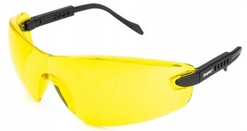 Okulary ochronne robocze bhp żółte odporne na zarysowania UV400 Sampreys