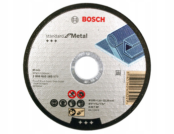 Bosch 125x1,6 mm Tarcza tnąca do ciecia metalu stali 125mm