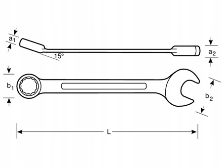 Klucz płasko-oczkowy Bahco 111M-17
