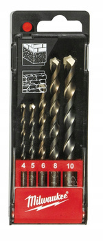 Wiertła do Granitu Zestaw 4-10mm 5szt Milwaukee