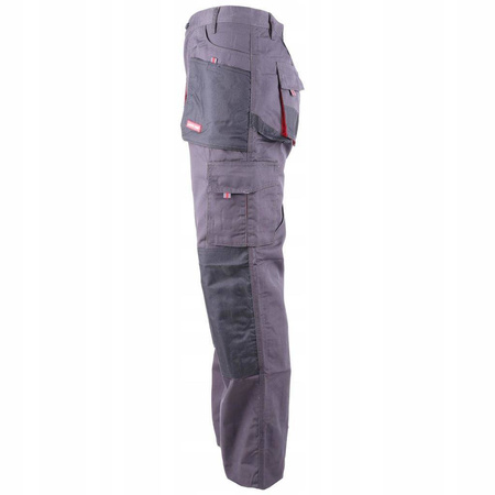 SPODNIE ROBOCZE WZMOCNIONE 3x SZWY DO PASA r. 3XL