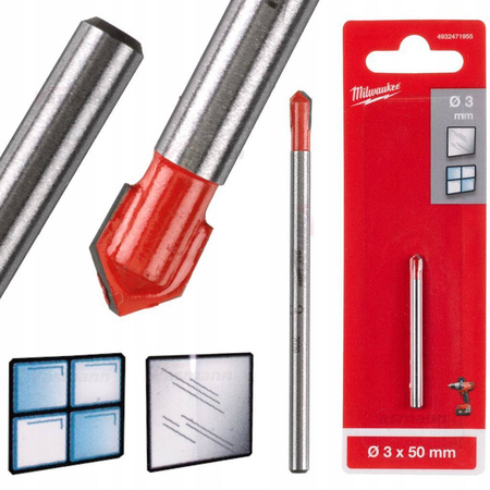 Milwaukee Wiertła do szkła i płytek ceramicznych