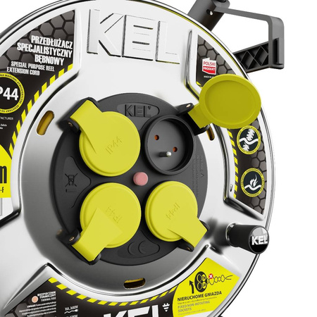 Przedłużacz bębnowy KEL W-99256 czarny 25 m