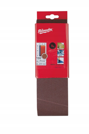 Milwaukee Taśmy ścierne 75 x 533 mm