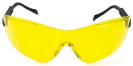 Okulary ochronne robocze bhp żółte odporne na zarysowania UV400 Sampreys